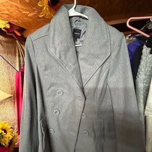 Rampage Gray Double-Breasted Coat